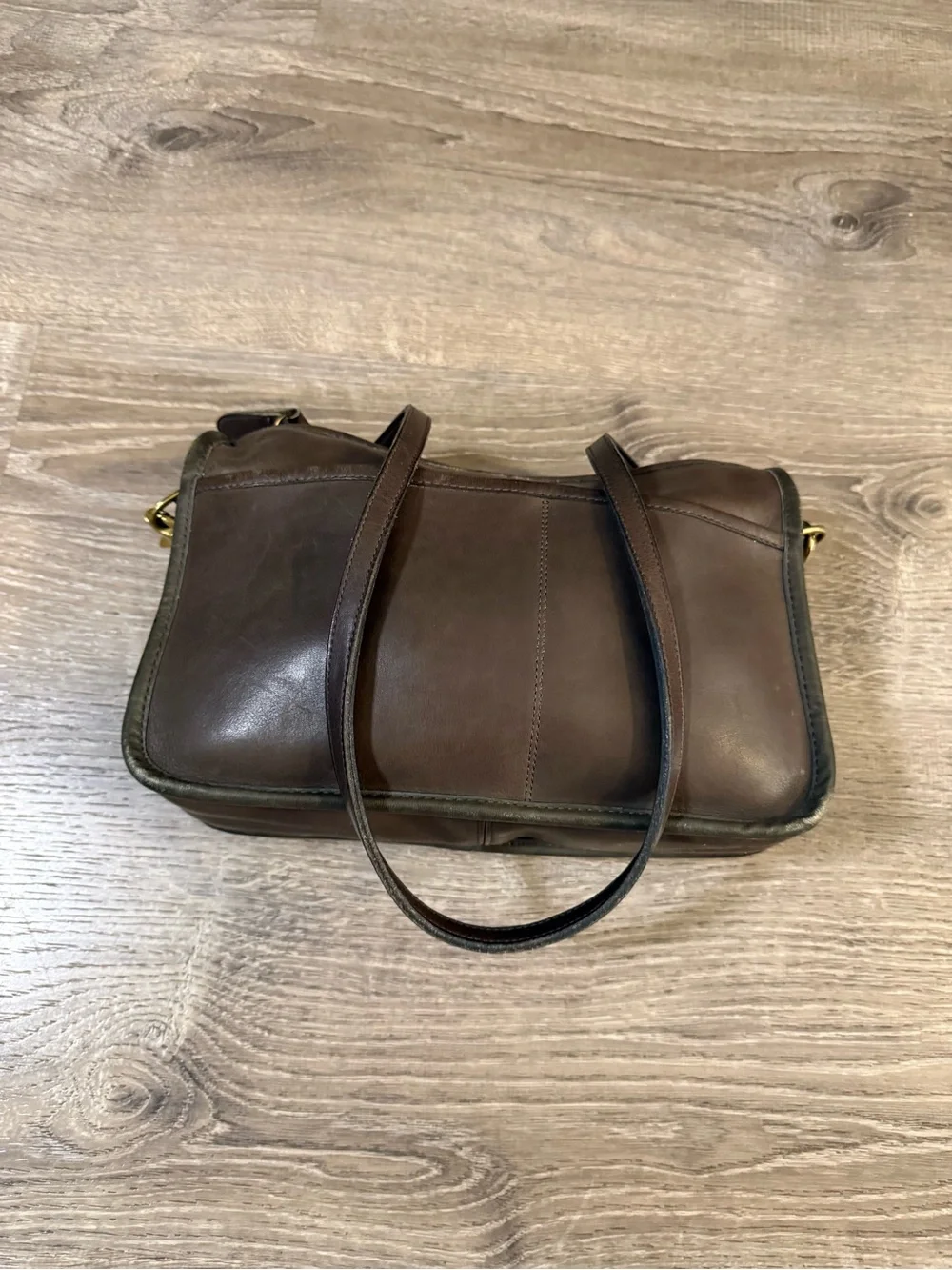 Vintage Coach NYC Companion Bag Glove Tanned Leather Crossbody
